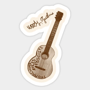 This Machine Guitar Sticker